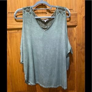Miss Me Cold-Shoulder Top - NWT